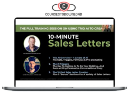 10 Minute Sales Letter by Jon Benson